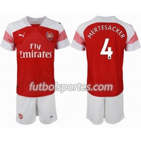 Camisetas Arsenal MERTESACKER 4 Niño Primera Equipacion 2018/2019